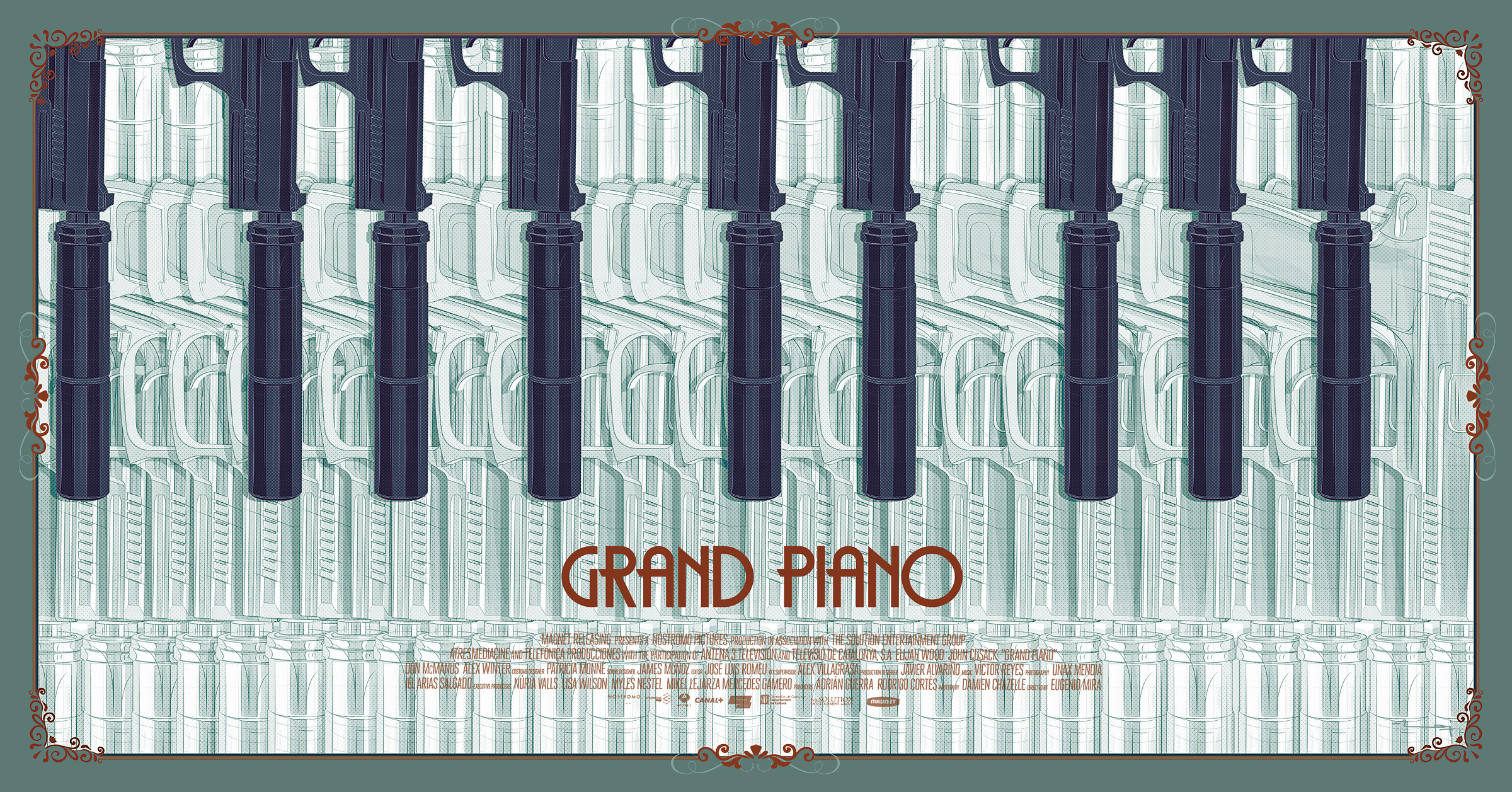 'Grand Piano' vector poster