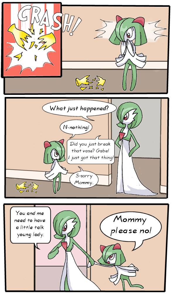 Gardevoir Spanking Kirlia by bgau on DeviantArt