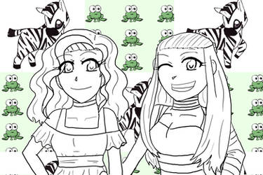 Courtney and Kaitlin's Grad Gift -lineart-