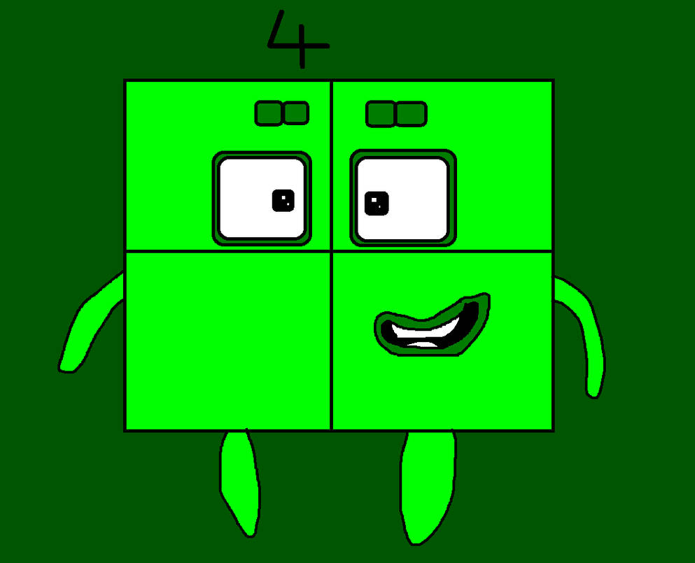 Numberblocks: Four by Kieran2005 on DeviantArt