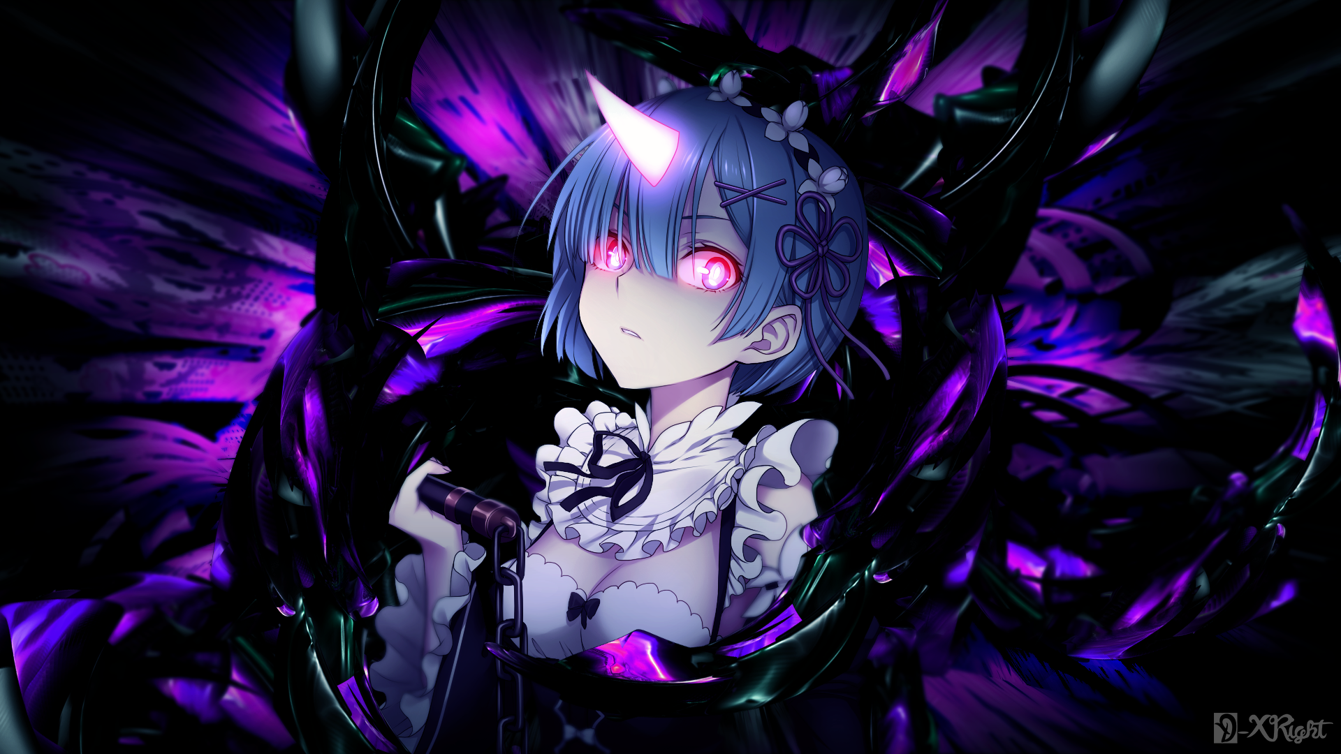 Rem Demon Mode by DXRight on DeviantArt