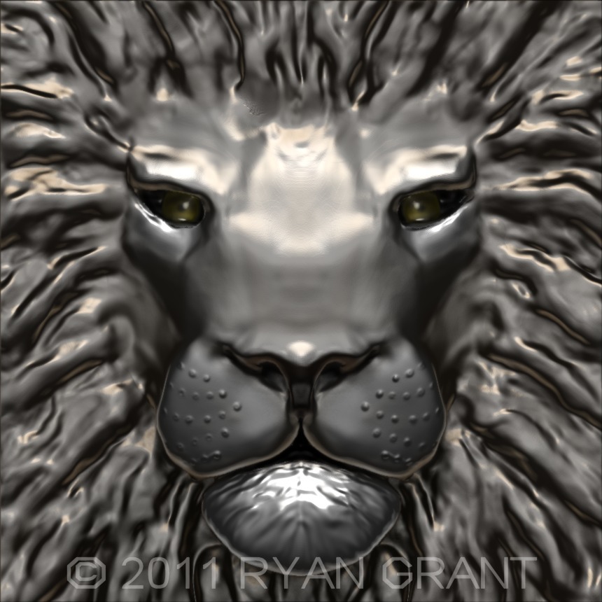 Lion in Silver