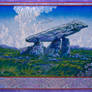 The Kilclooney Dolmen. Celtic Irish Landscape Art