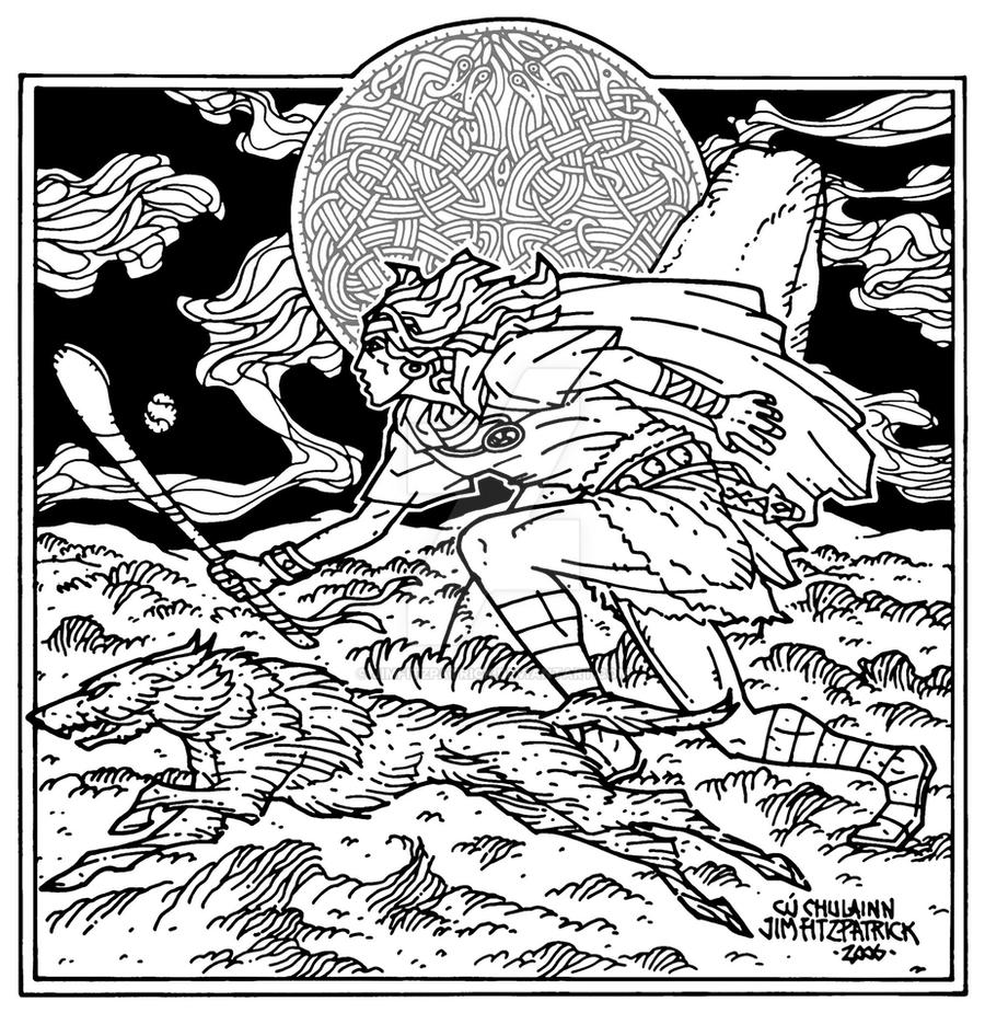 Cu Chulainn. Celtic Irish Fantasy art. by jimfitzpatrick on DeviantArt