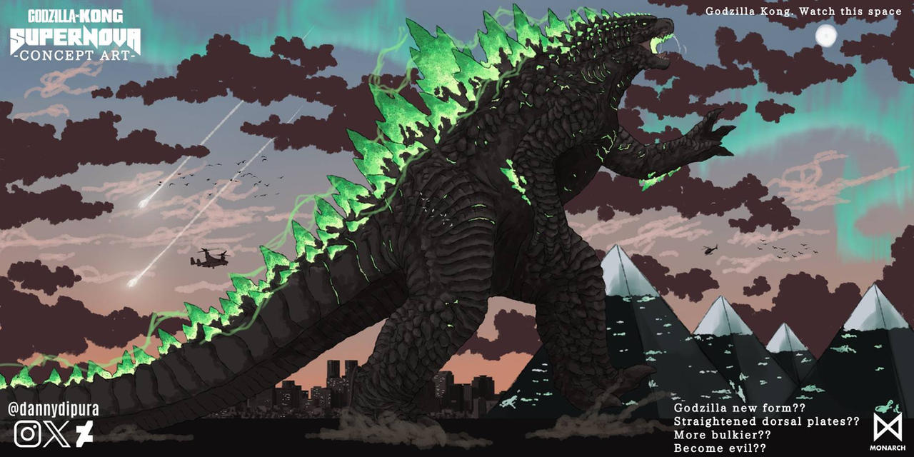 Godzilla Design MV Godzilla design for GxK:Supernova by Dannydipura on DeviantArt