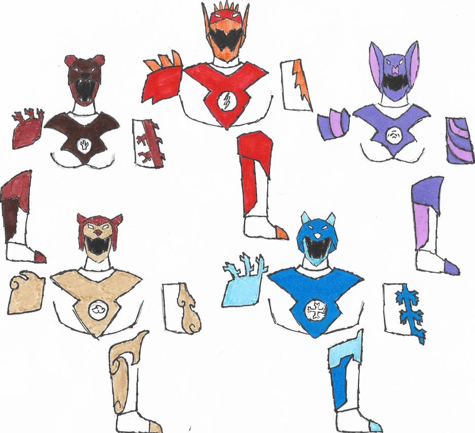 Power Rangers Spring Elements Elemental Power Up by Chiquplane12 on DeviantArt