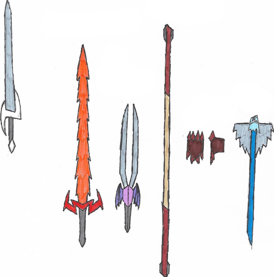 Elemental Weapons by Chiquplane12 on DeviantArt