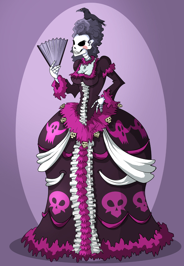 Rococo Skeleton Colored