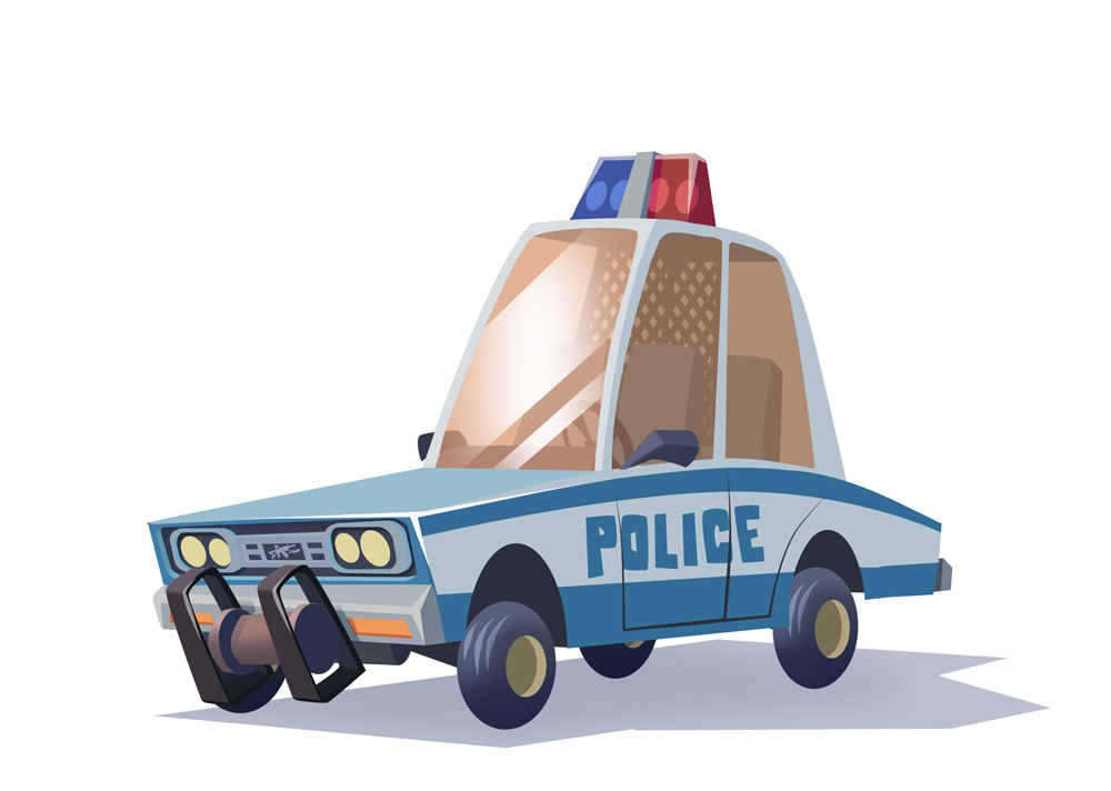 Toon Cop Car