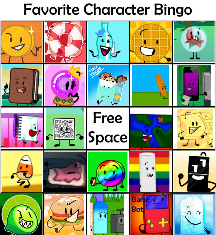Favorite Object Show Character Bingo My Version By Beepiscool On Deviantart Favorite Object Show Character Bingo My Version By Beepiscool On Deviantart