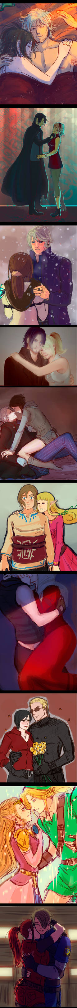 +(- Love, Lust and Romance doodles -)+