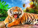 The Land Of The Tiger.... Art Work by arihoff