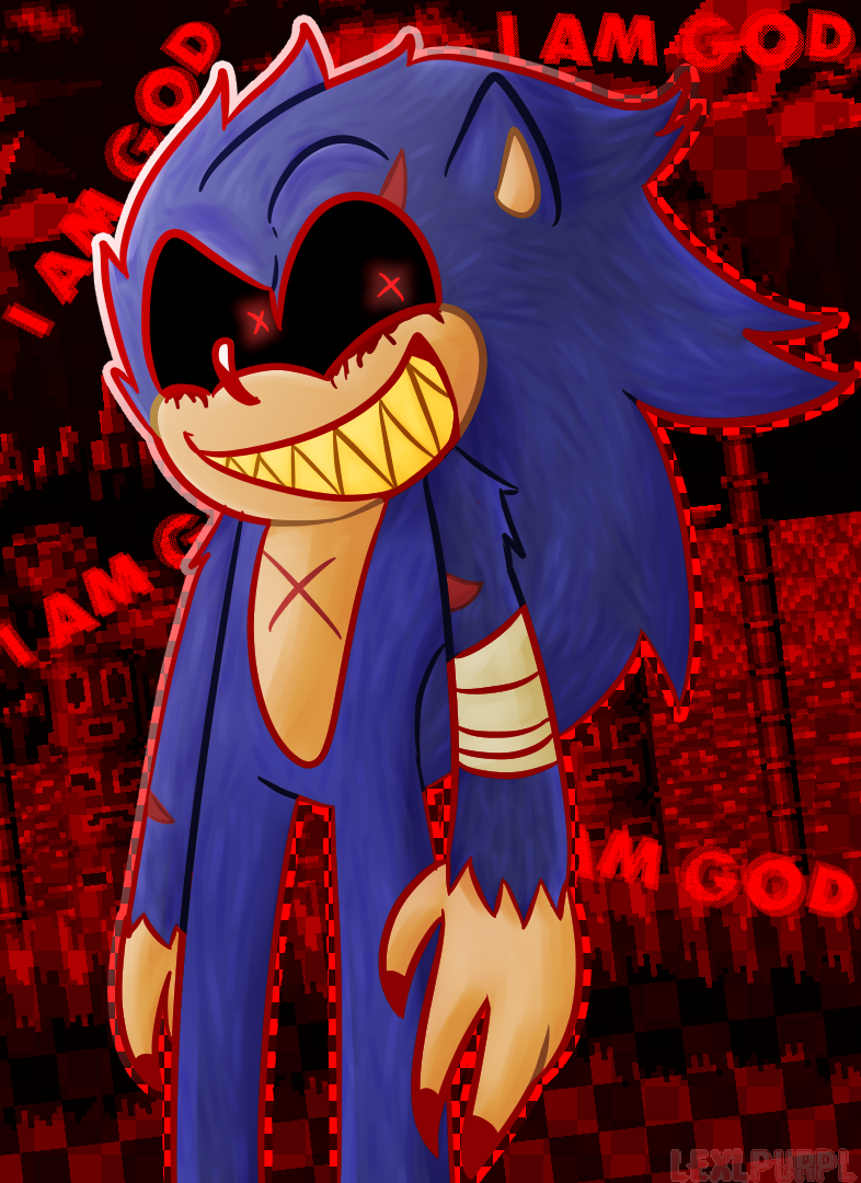 🔴 RAP DO SONIC.EXE I AM GOD, CREEPYPASTA/SONIC.EXE