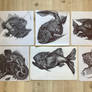 Blackwhite small bestiarium.