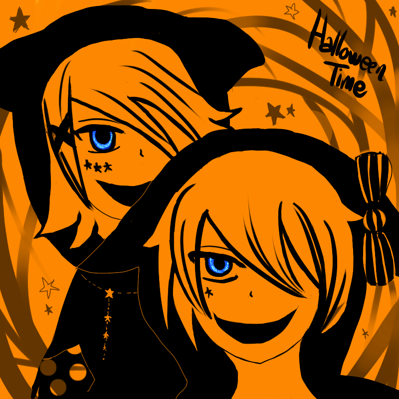 Halloween Rin y Len Kagamine