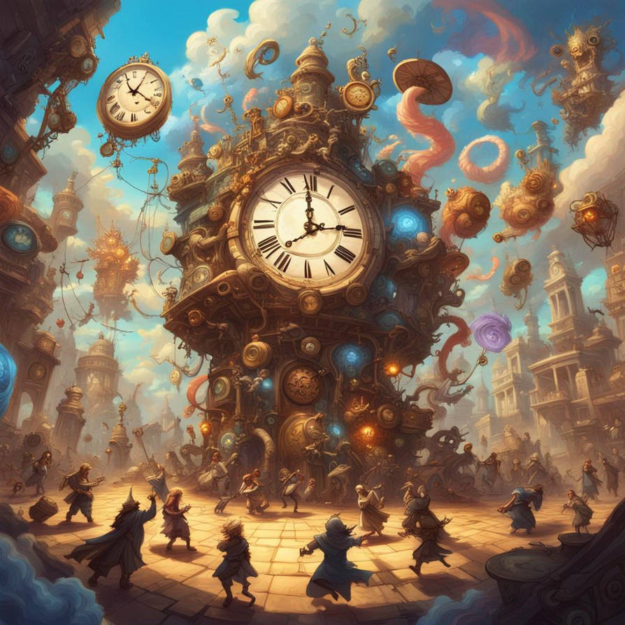 A huge dancing clock by Gerousia59 on DeviantArt