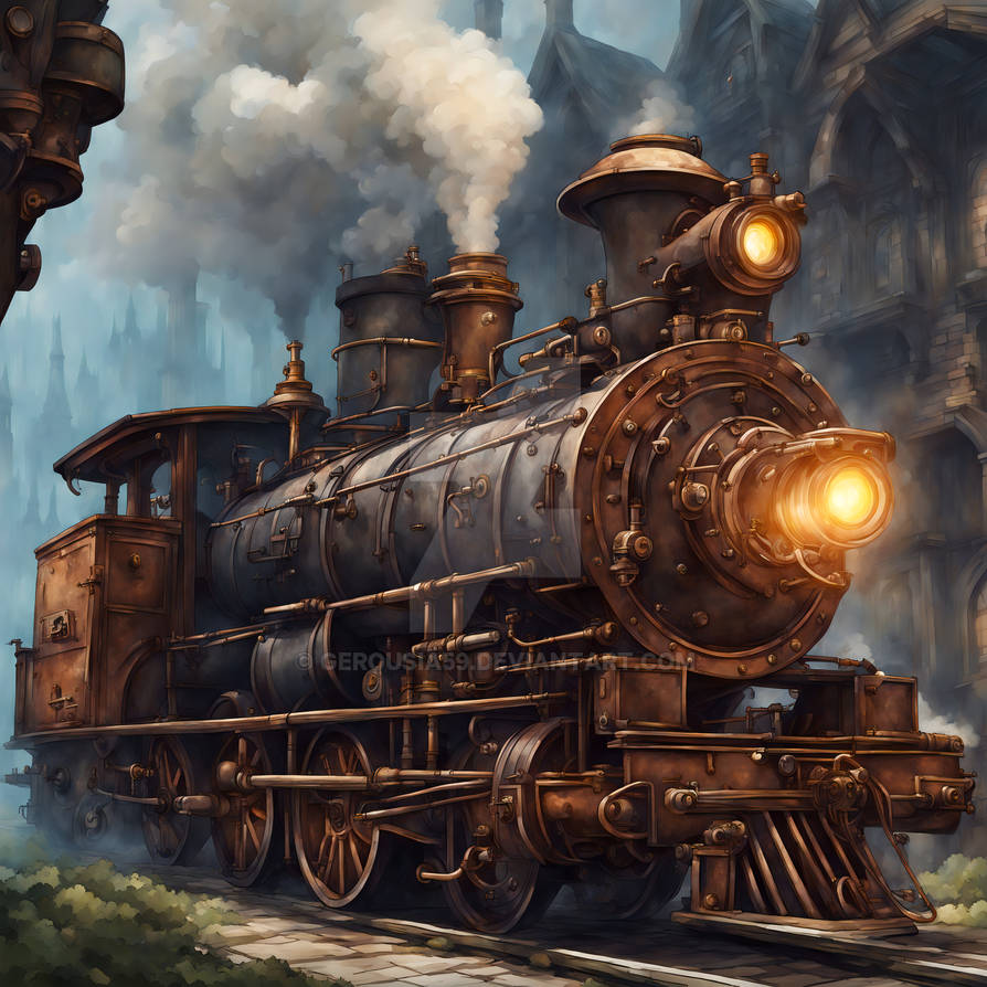 A mysterious steam engine by Gerousia59 on DeviantArt