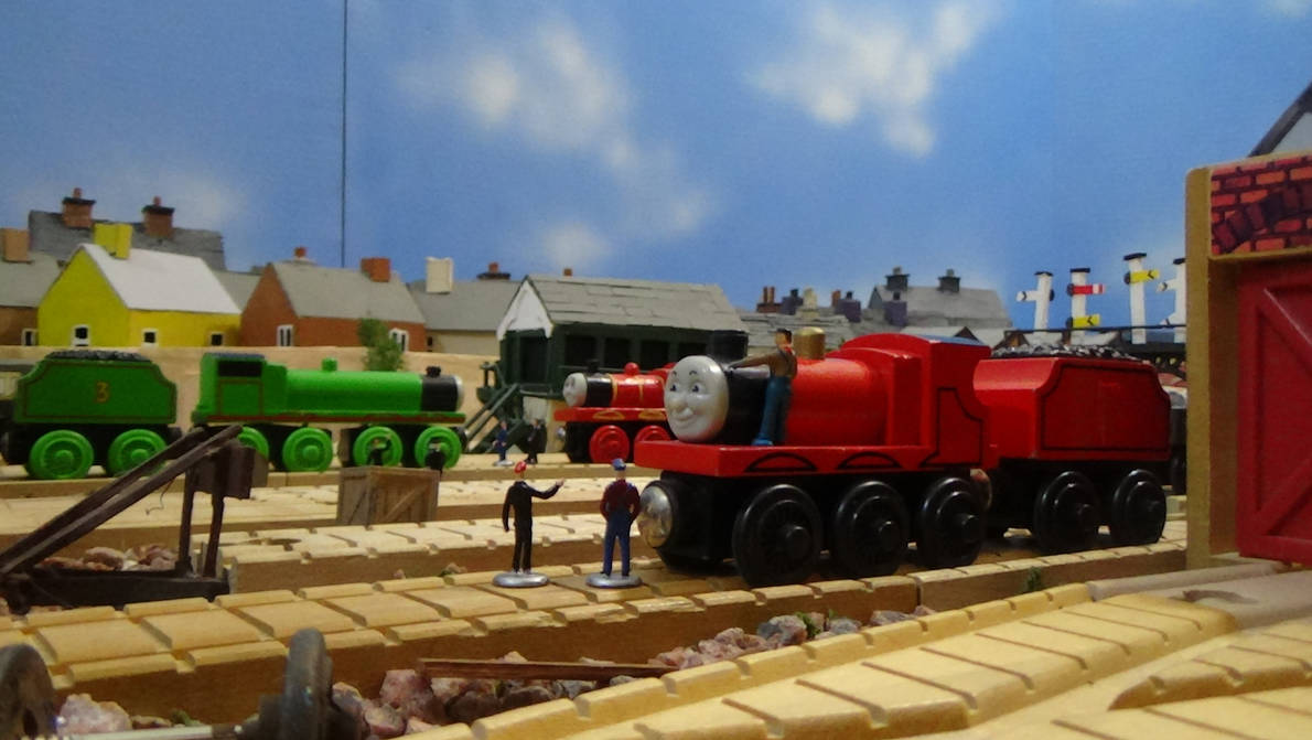 Rms First Red Engine The Splendid Red Engine by MrReanimator on DeviantArt
