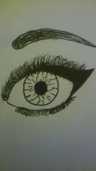 trying to draw eyes ,