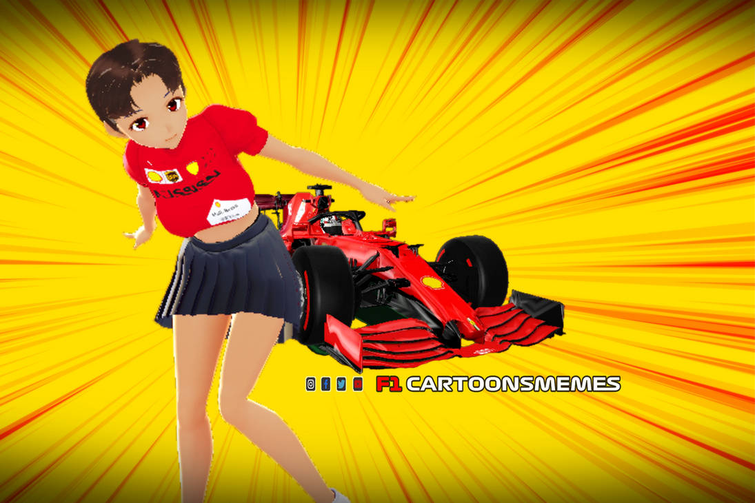 ferrari formula 1 anime girl by f1cartoonsmemes on DeviantArt