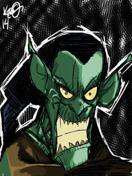 Green goblin iPad sketch