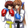 Sanae's kickboxing class