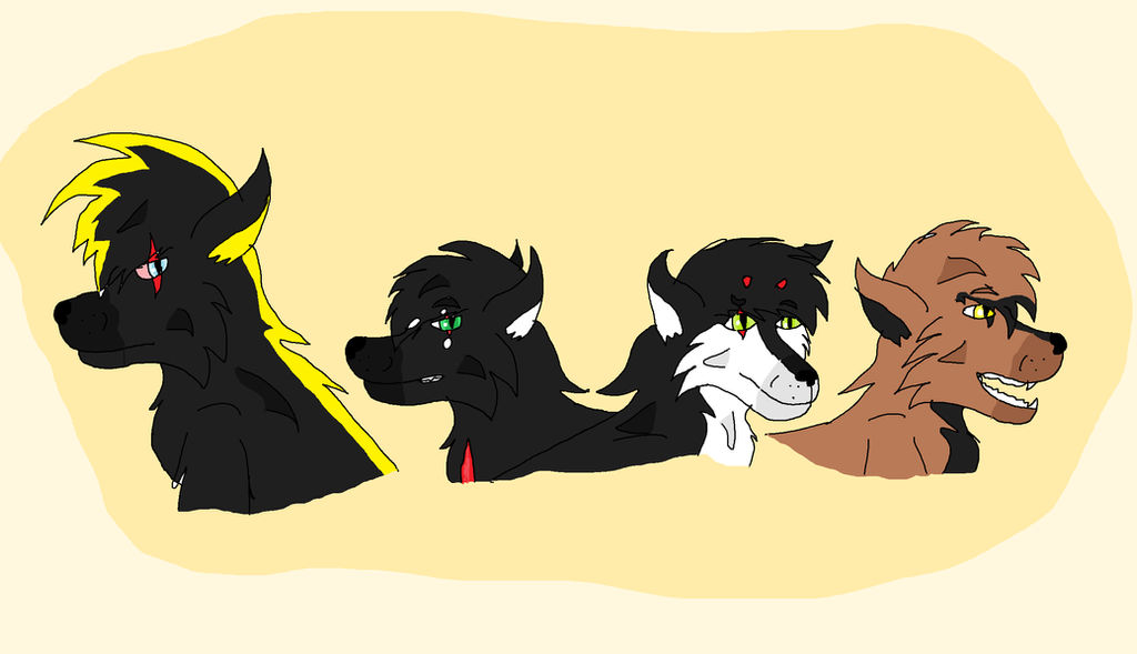 Wolves Dst wolf of the time and Dark Star by chaleidescope on DeviantArt