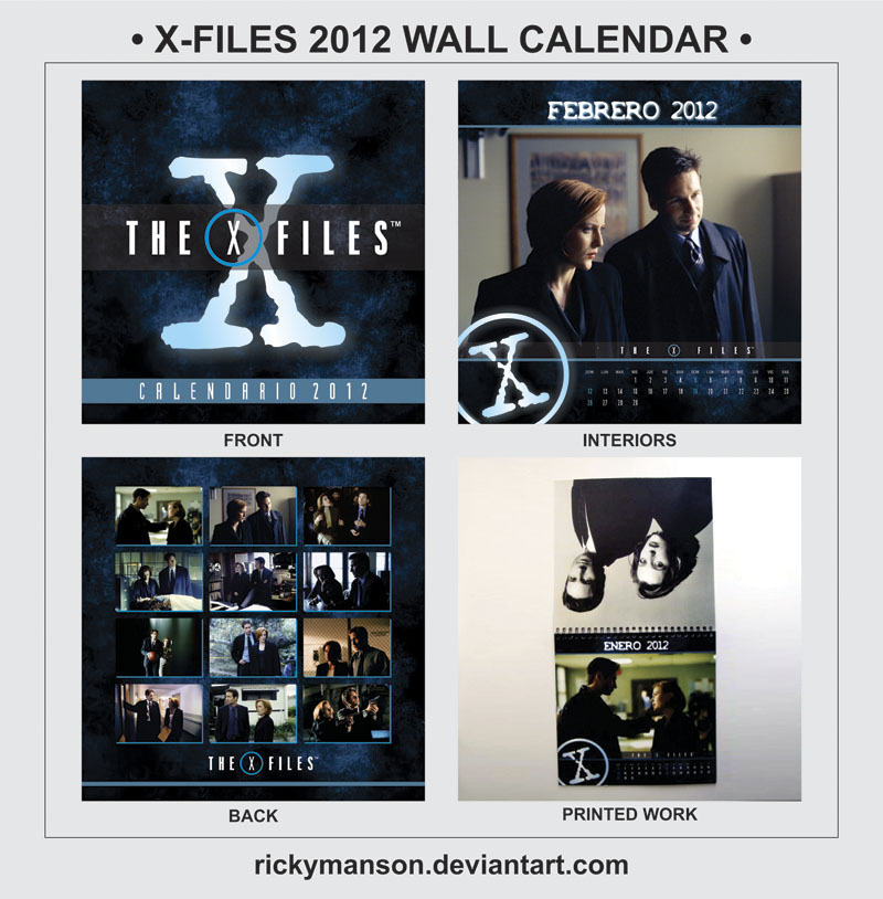 X-Files 2012 Wall Calendar