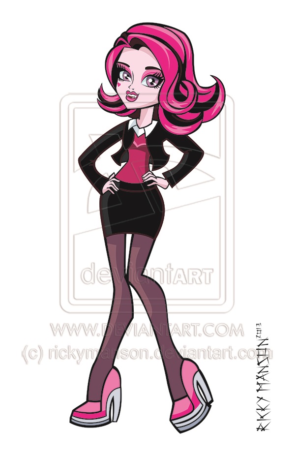 Comission: Monster High's Draculaura color version by rickymanson on  DeviantArt