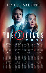 The X-Files Wall Calendar 2016