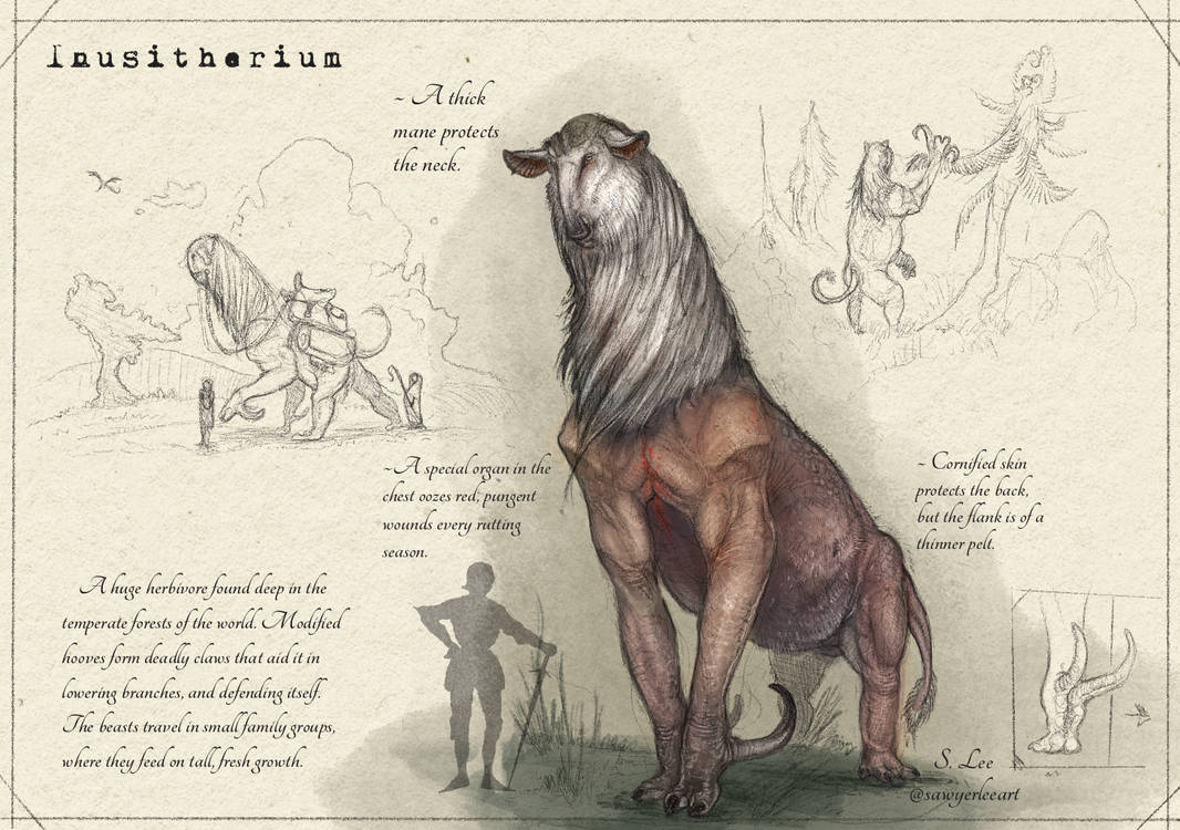 Inusitherium (Dragonslayer Codex) by SawyerLeeArt on DeviantArt