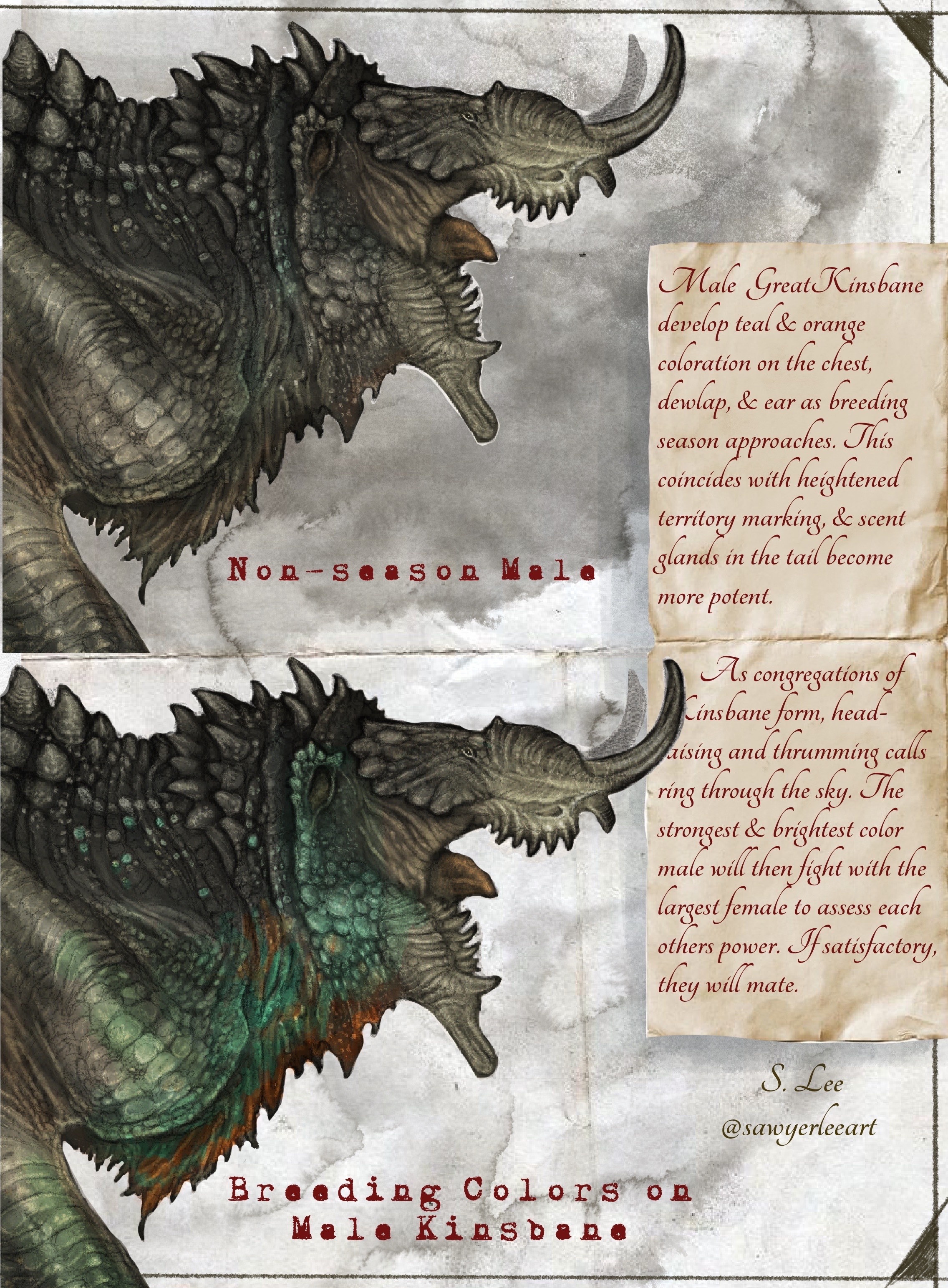 Hullbreaker dragon species (Dragonslayer Codex) by SawyerLeeArt on  DeviantArt