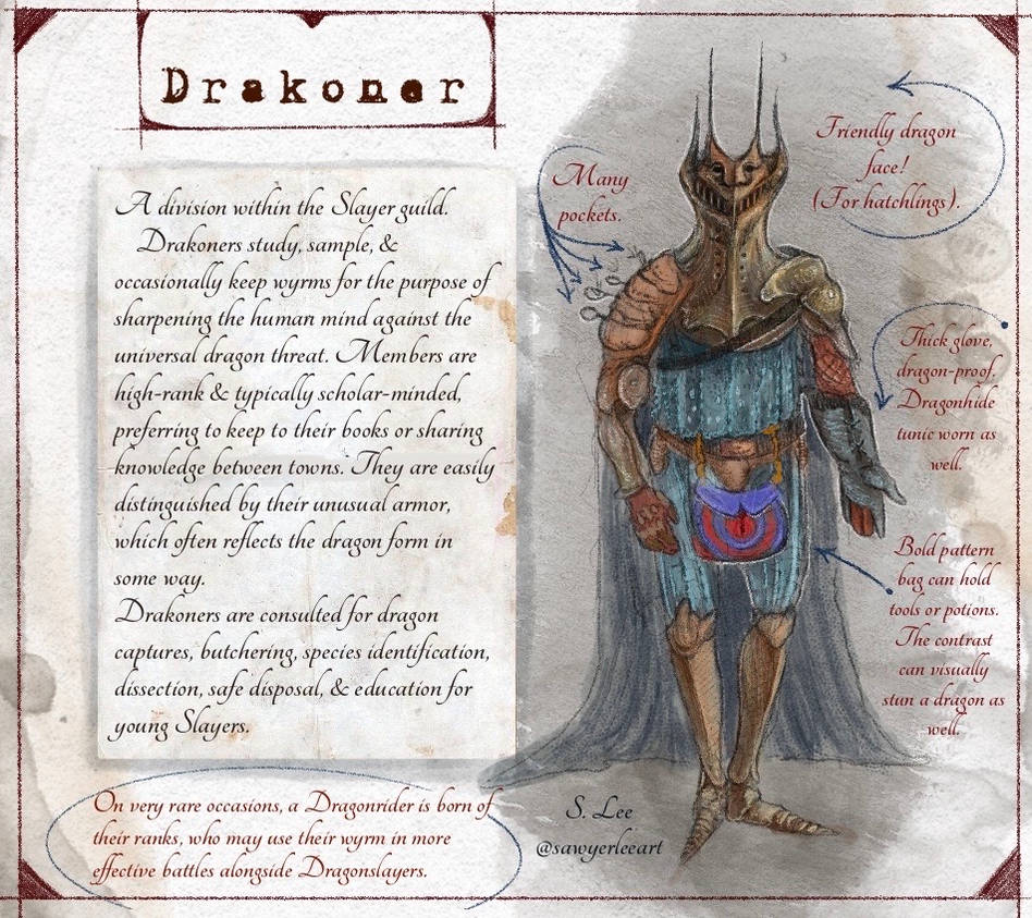 Slayer Codex Drakoner Slayer (Dragonslayer Codex) by SawyerLeeArt on DeviantArt
