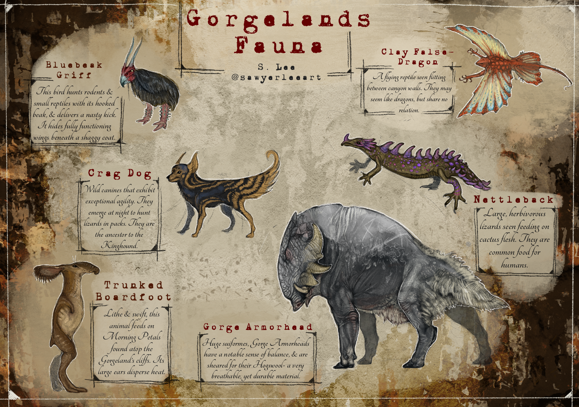 Holdtaker species (Dragonslayer Codex) by SawyerLeeArt on DeviantArt