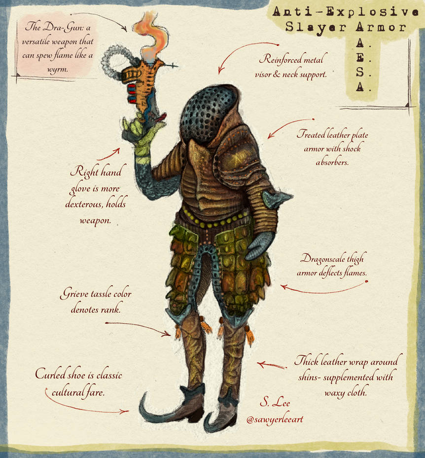 Slayer Codex Slayer Heavy Armor (Dragonslayer Codex) by SawyerLeeArt on DeviantArt