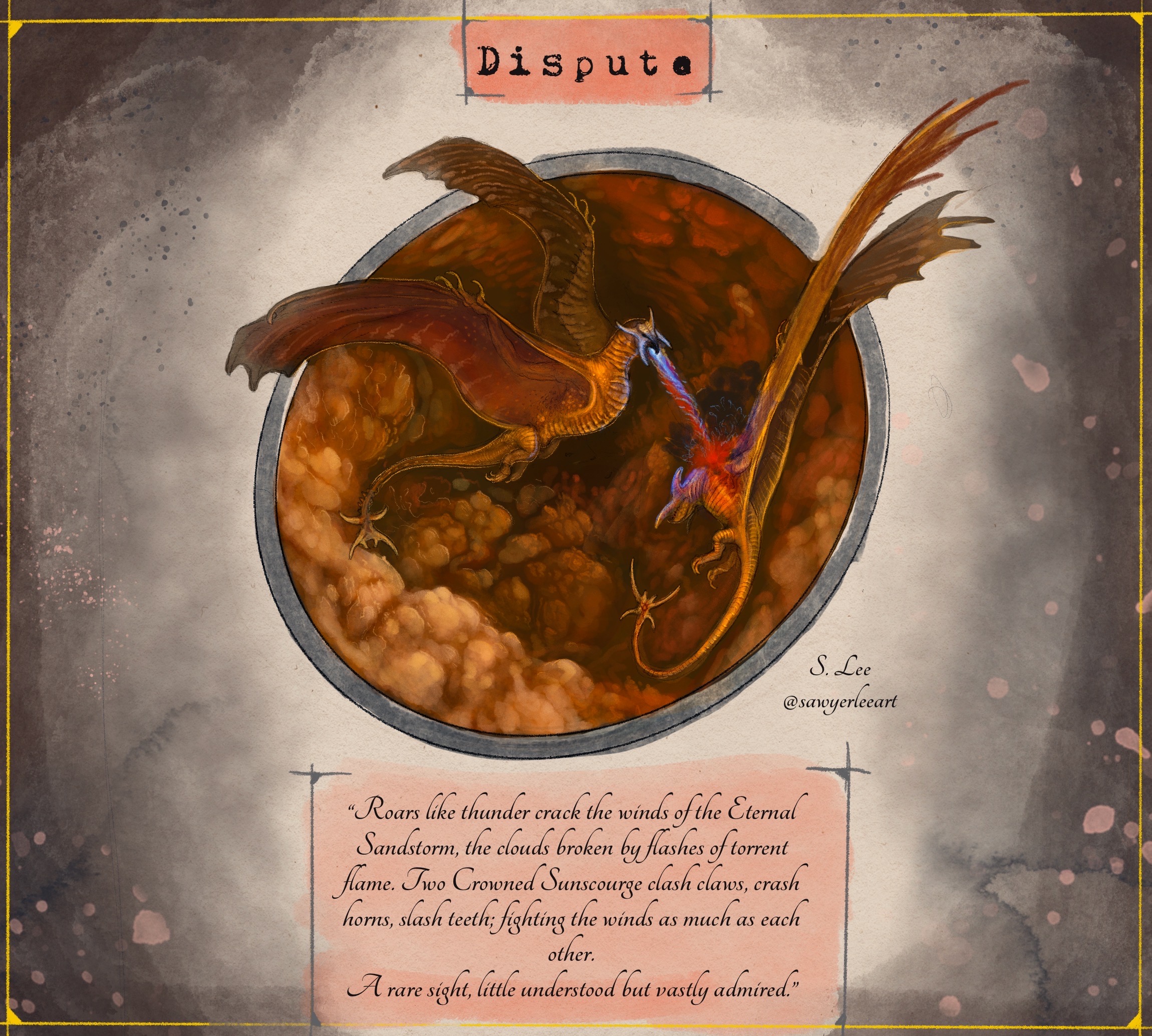 Holdtaker Whelp Info (Dragonslayer Codex) by SawyerLeeArt on DeviantArt