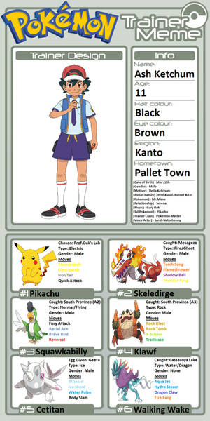 Trainer Profile: Ash Ketchum
