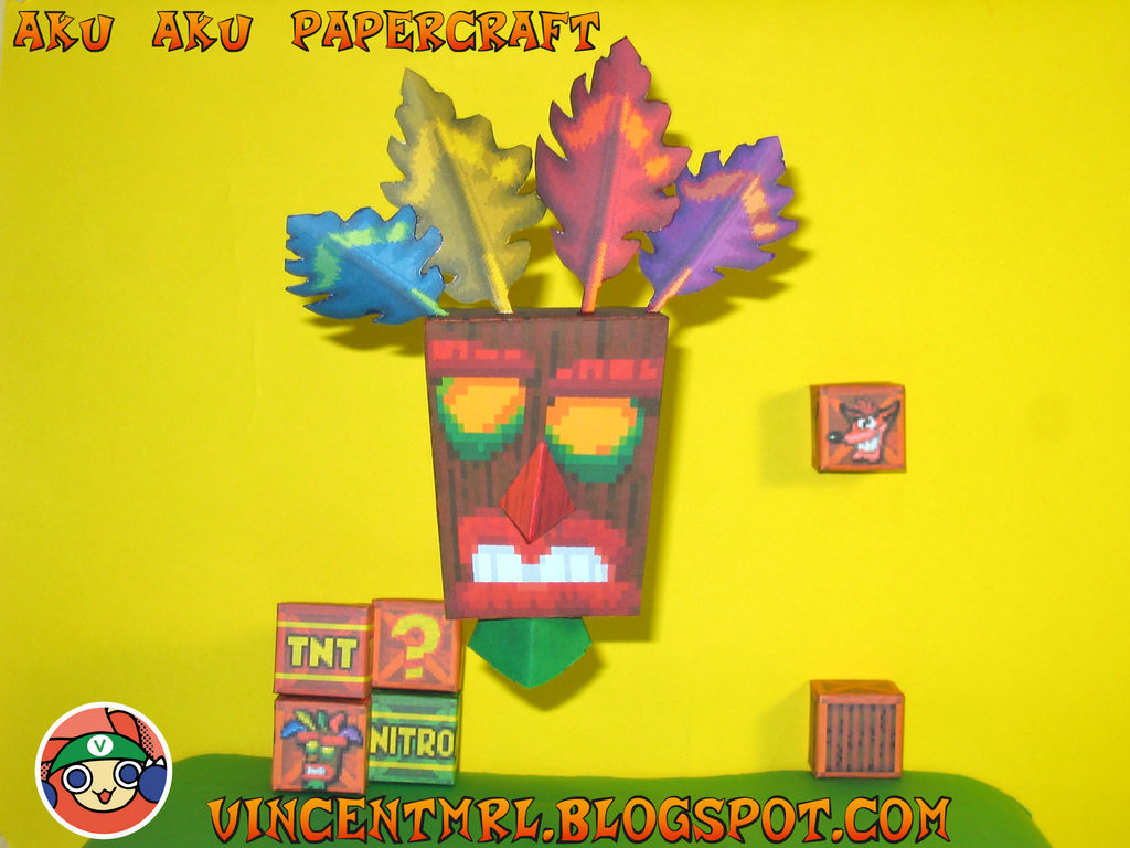 Aku Aku PS1 Papercraft by Vincentmrl on DeviantArt