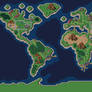 Earth map in chrono trigger style