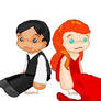 Satine and Christian dolls