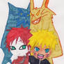 Gaara and Naruto