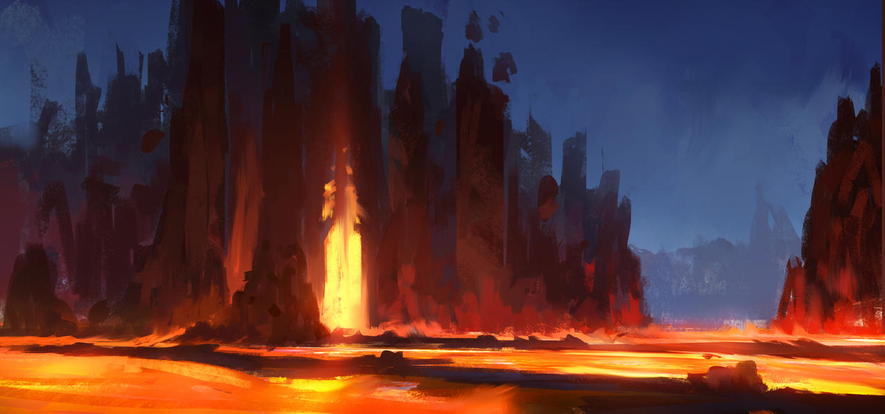 Fire Landscape by Surande on DeviantArt