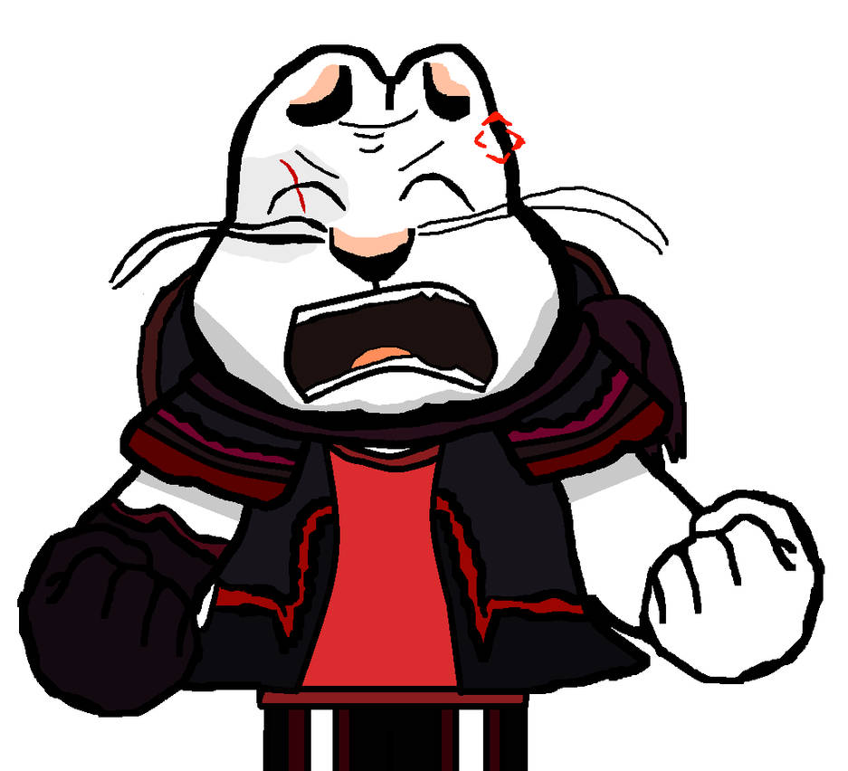 Dark Ruby MS Paint Render - Angry Screaming (2) by BunnyMS on DeviantArt