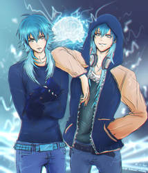 Aoba and Sly Blue - DRAMAtical Murder -