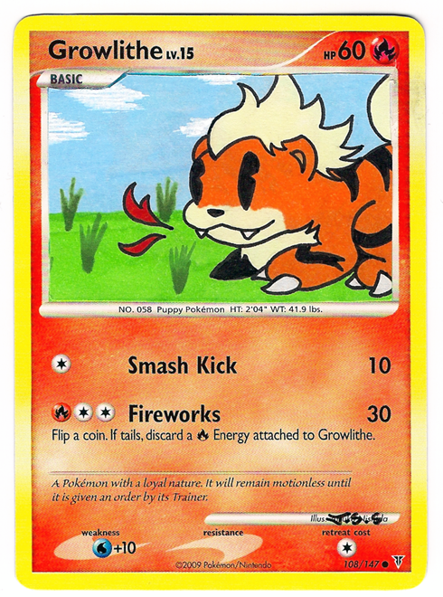 Growlithe Card