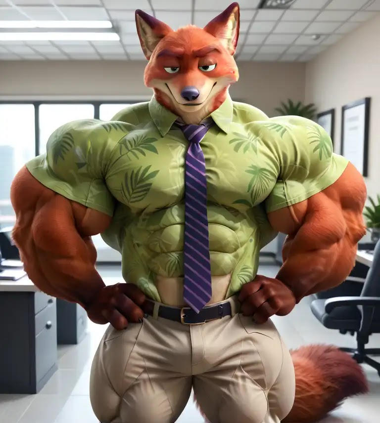 Buff Nick Wilde 001 by FalleNzeeera on DeviantArt