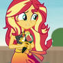 Sunset Shimmer in a Windy Day