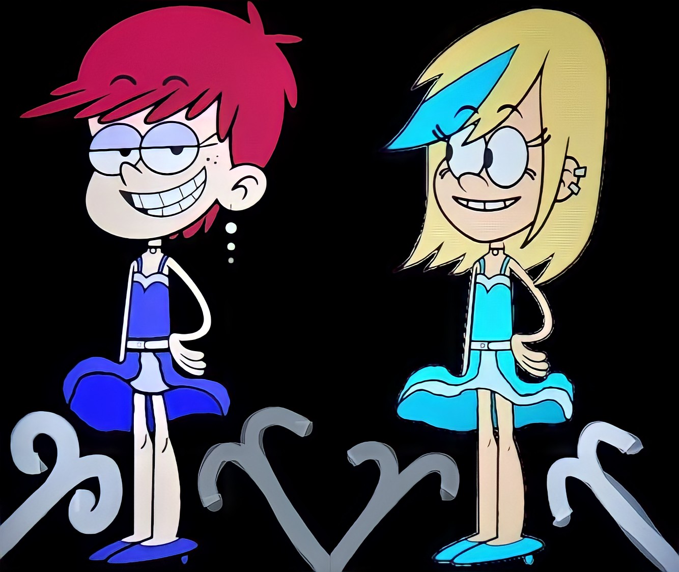 Luna Loud x Sam Sharp in Windy Night by KS0210 on DeviantArt