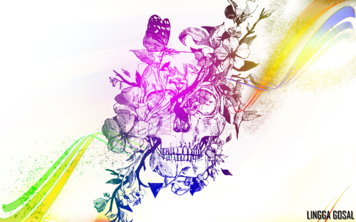 colorful skull wallpaper 1 by LinggaGosal6661 on DeviantArt
