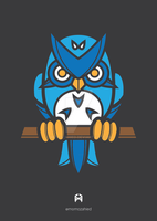 Vowi the blue owl